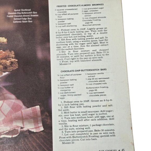 Vintage 1965 McCalls Cookie Collection Recipe Book Cookbook Magazine Baking - Picture 14 of 16